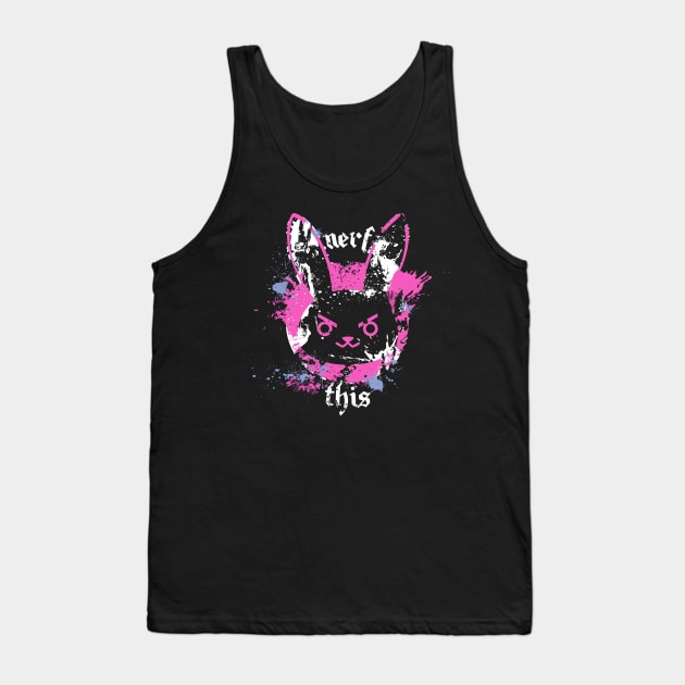 Overwatch d.va bunny NERF THIS shirt MEKA Spray! [DARK Version] Tank Top by WFDJ